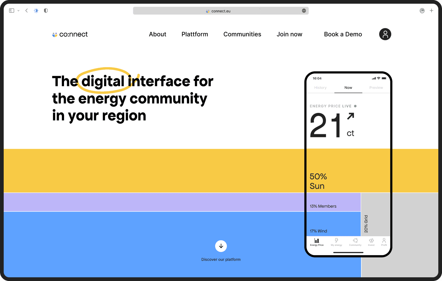 Energy sharing animation